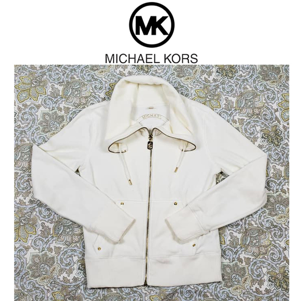 Michael Kors Zip Up Crushed Velvet JackeT NWOT